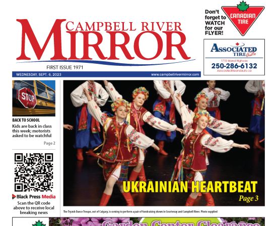 Tryzub Ukrainian Dancers coming to the Comox Valley and Campbell River